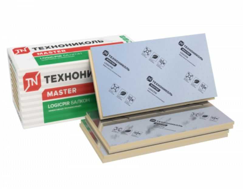 Утеплитель Технониколь LOGICPIR Балкон Ф/Ф L-кромка Г4 50х590х1190