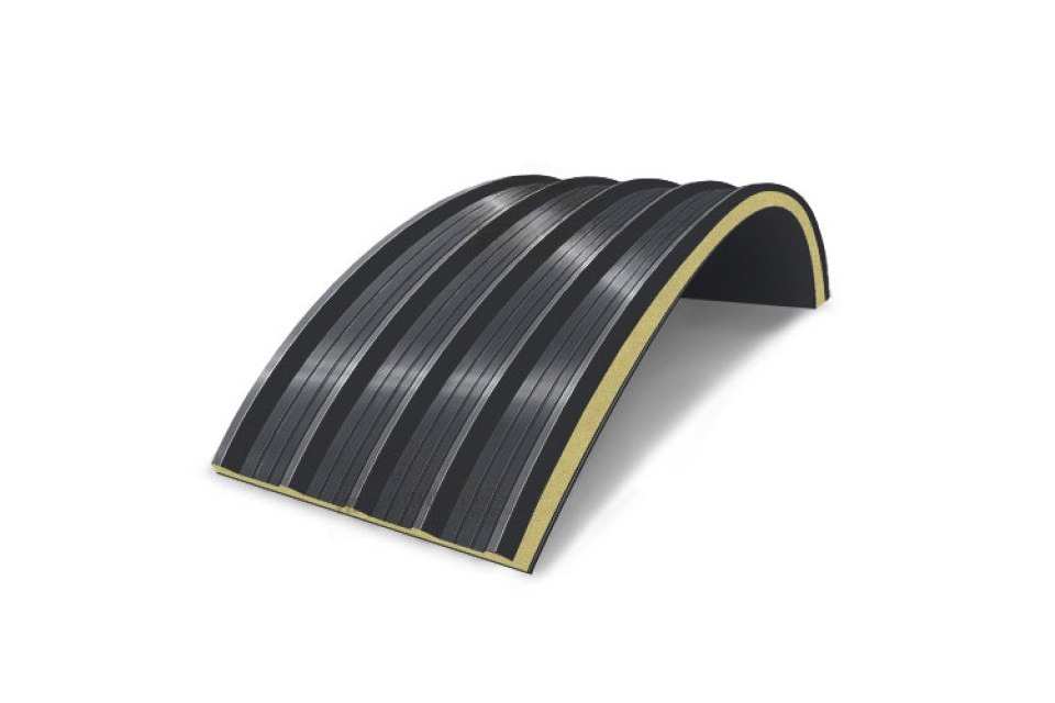 Арочная сэндвич-панель PIR (ПИР), 1000х80 мм, 0.5/0.5, Viking E