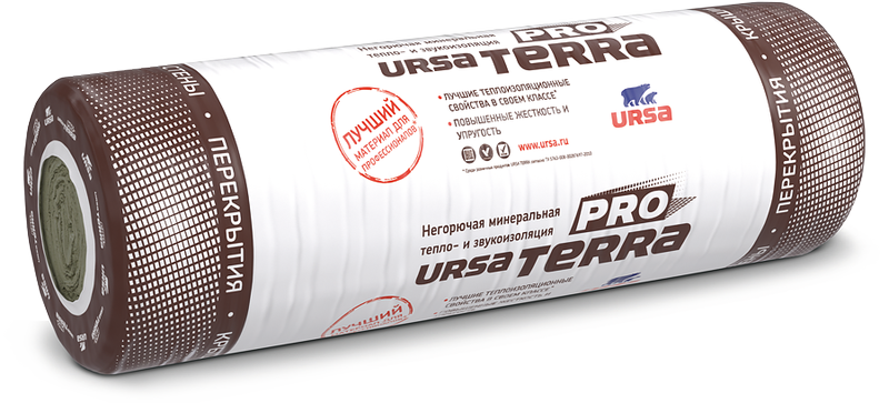Утеплитель Ursa Terra технический мат 100х1200х4800