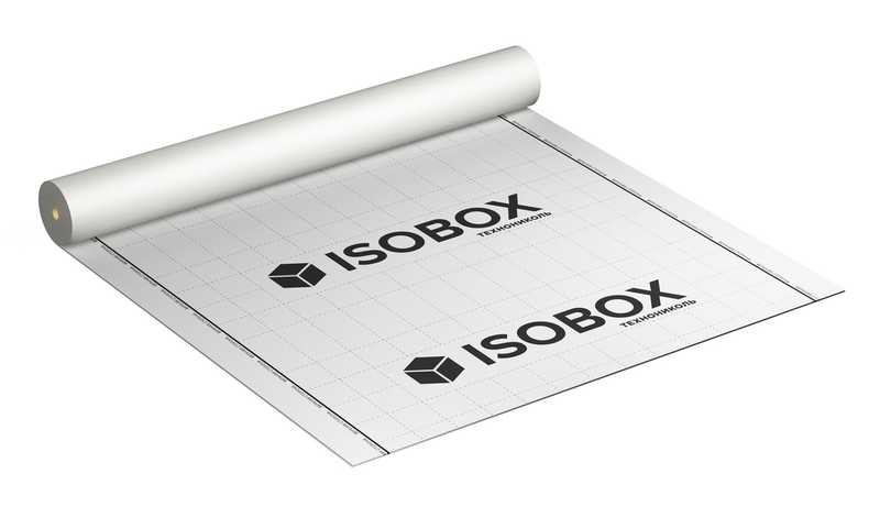 Ветро-влагозащитая пленка ISOBOX А 70 (клеевая полоса), 1,6 х 43,75 м
